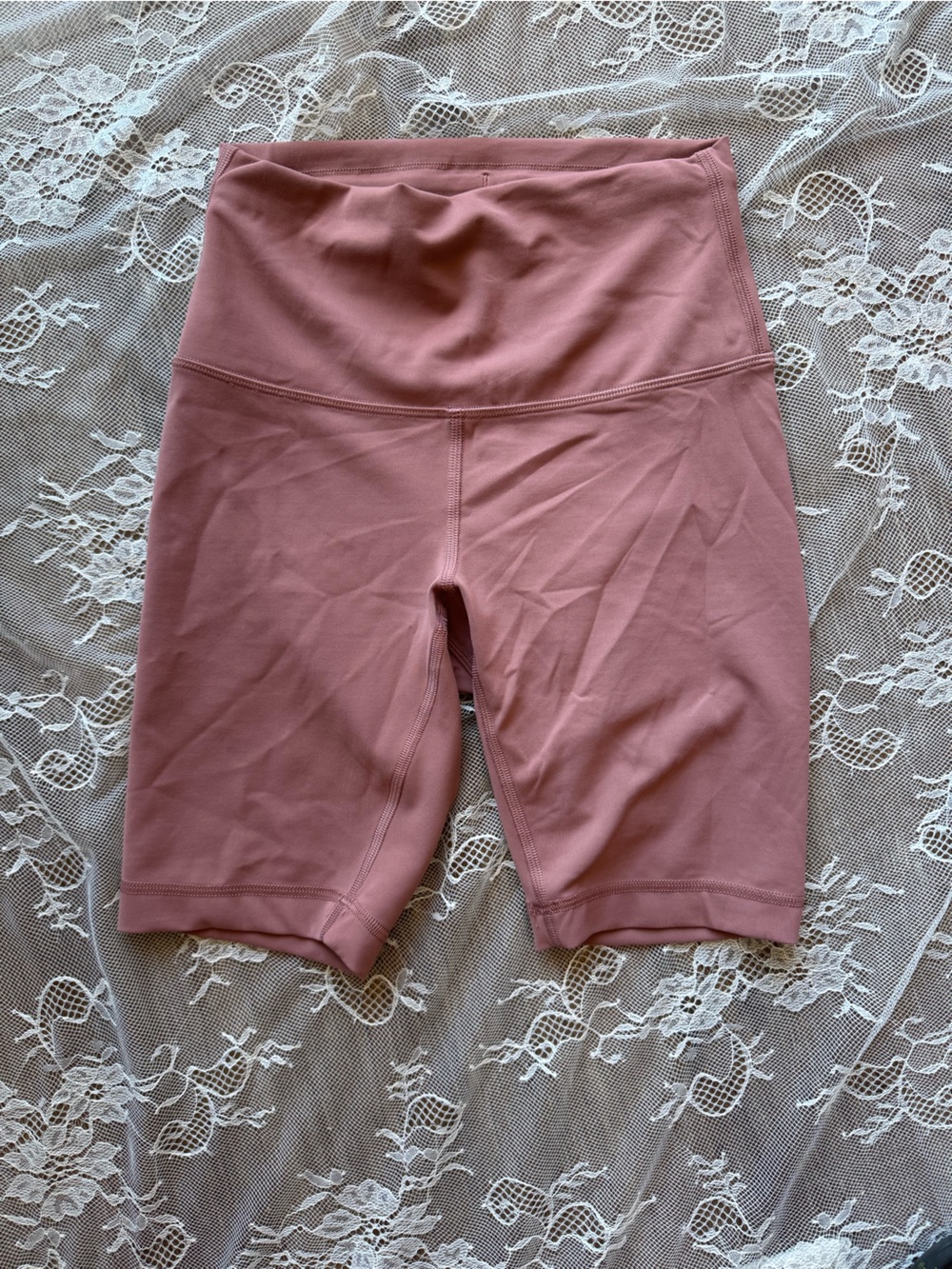 lululemon athletica Mauve Pink High-Rise Bike Shorts